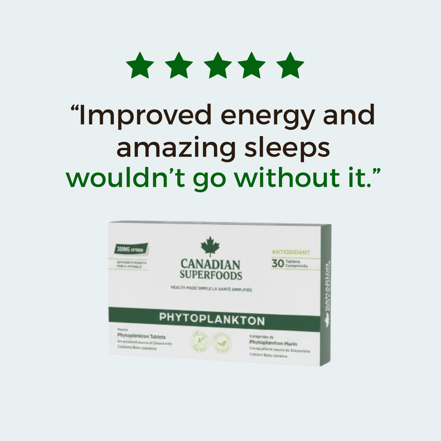 PRE ORDER -Canadian Superfood Phytoplankton Tablets
